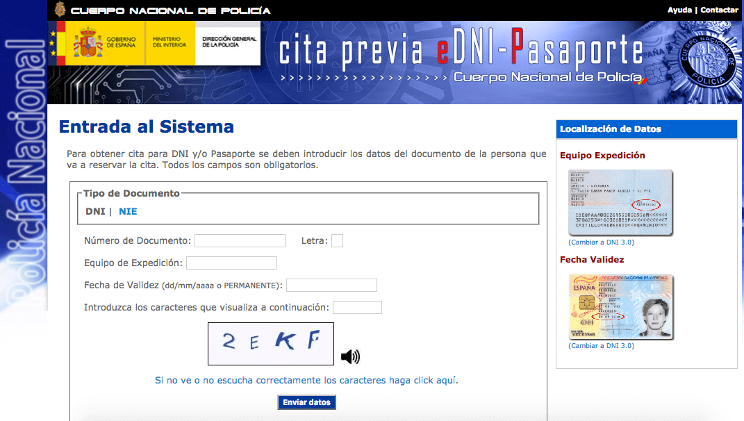 Cita Previa Pasaporte