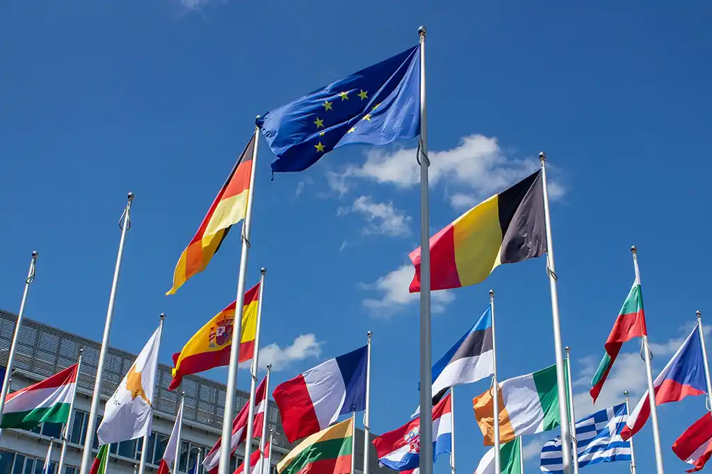 Banderas de la unión europea