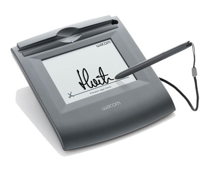 Wacom signature pads for biometric signatures