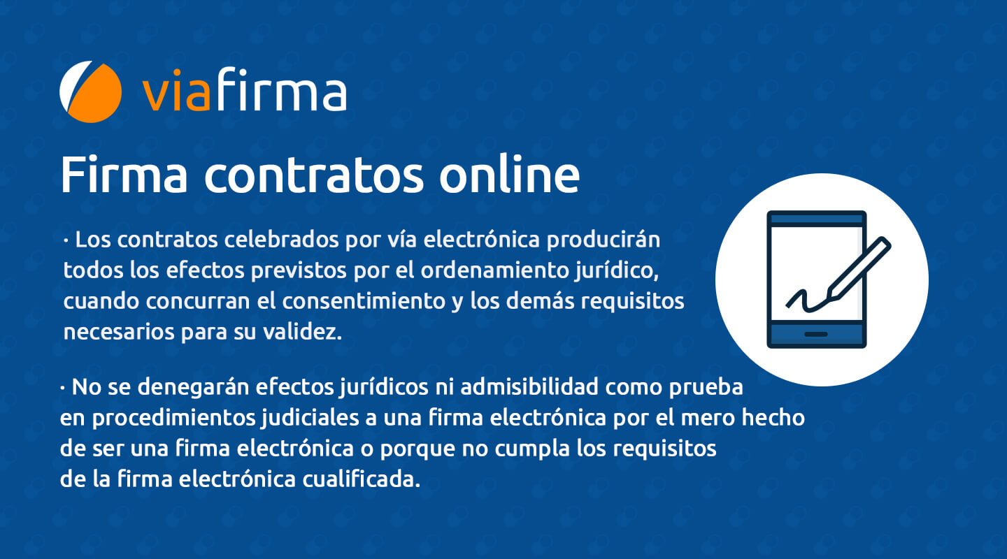 Legalidad de firma de contratos online