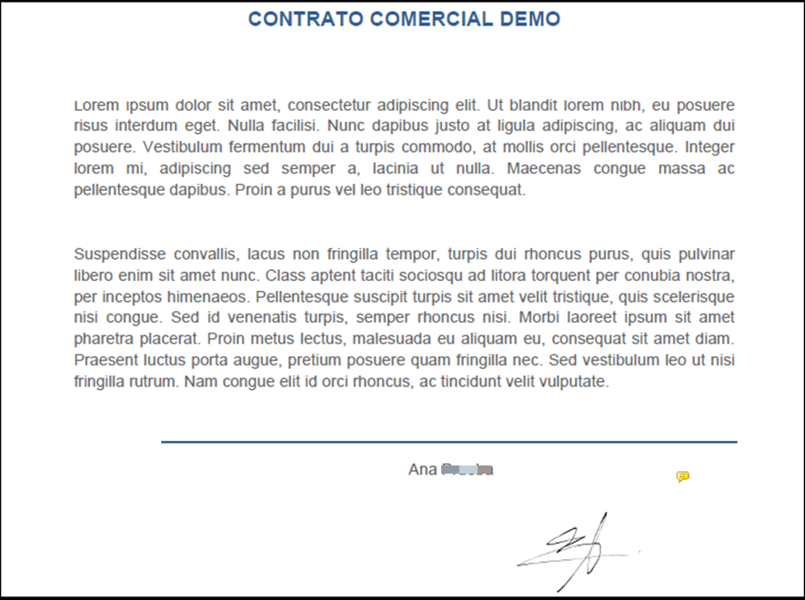 El contrato de venta se firmará con firma biométrica