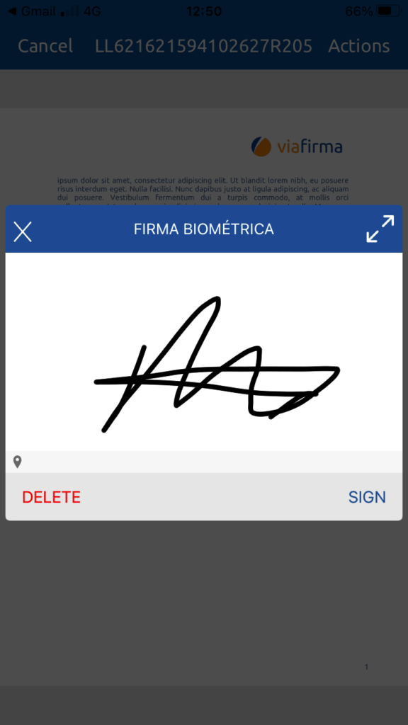 Firma electrónica móvil sin certificado digital