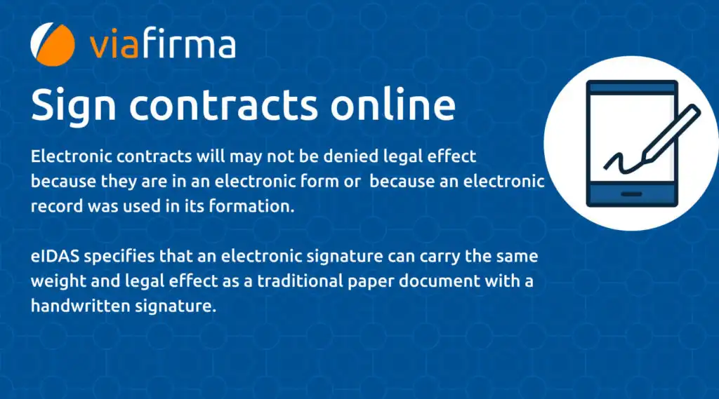 Sign contracts online