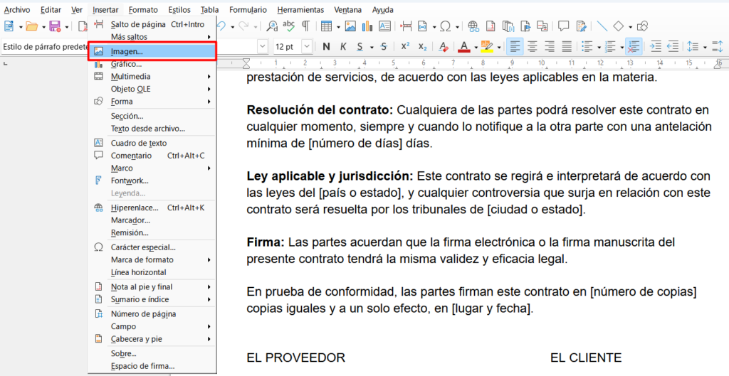 firmar un documento en word