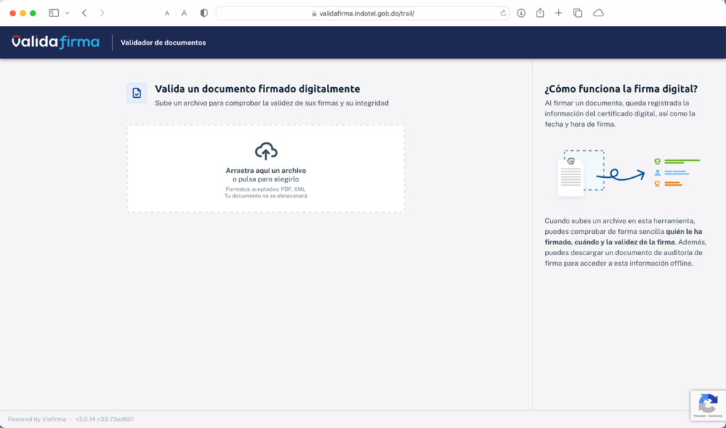 Validafirma document validator by Viafirma