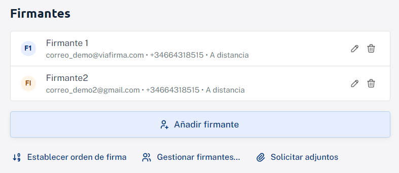 Configurar varios firmantes sin orden