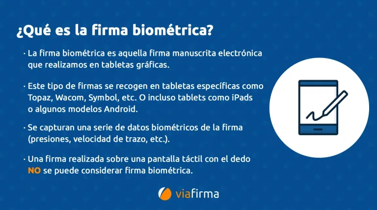 ¿Qué es la Firma biométrica?