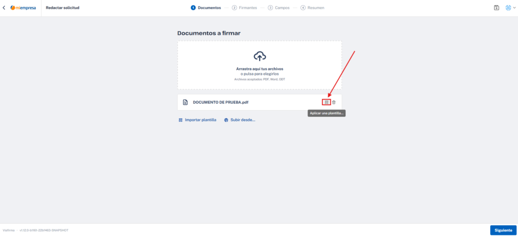 Aplicar una plantilla