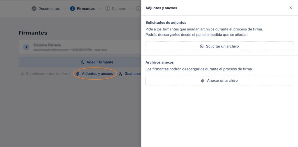 Módulo de redacción - Adjuntos y Anexos