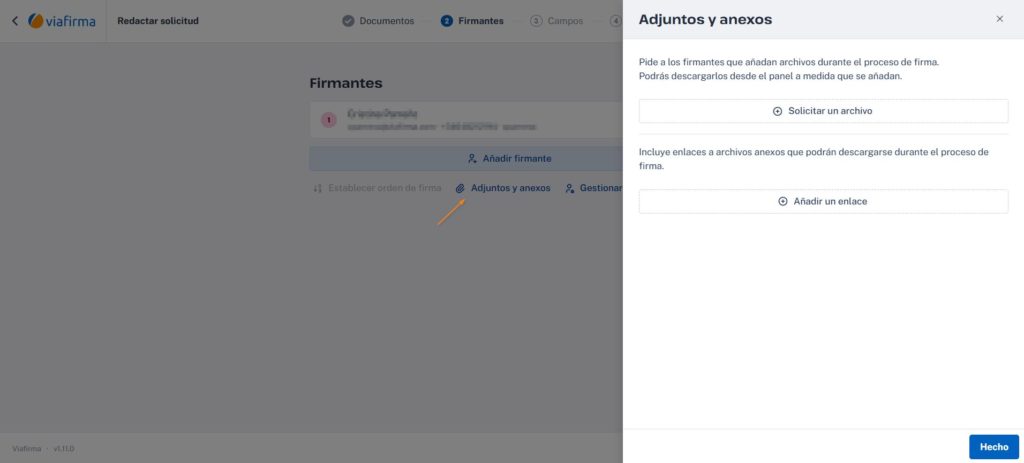 Edición de adjuntos y anexos