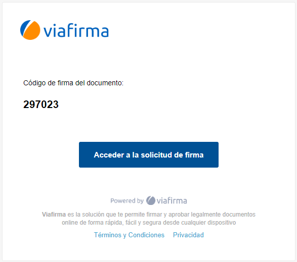 Correo con el OTP email