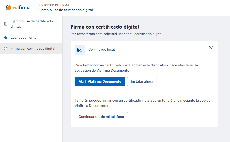 Firma con certificado digital