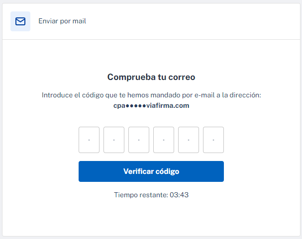 Firma mediante OTP email