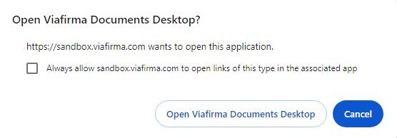 Open Viafirma Documents Desktop