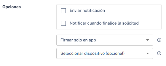 Selección de dispositivo