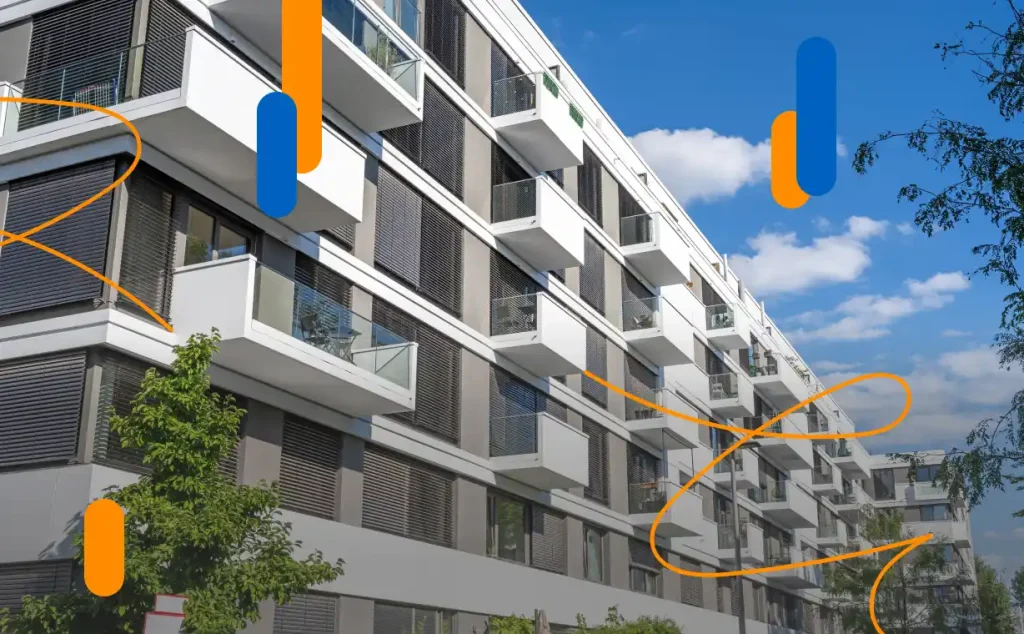 Modern residential building for rent in Spain, linked to digital lease contracts in 2025