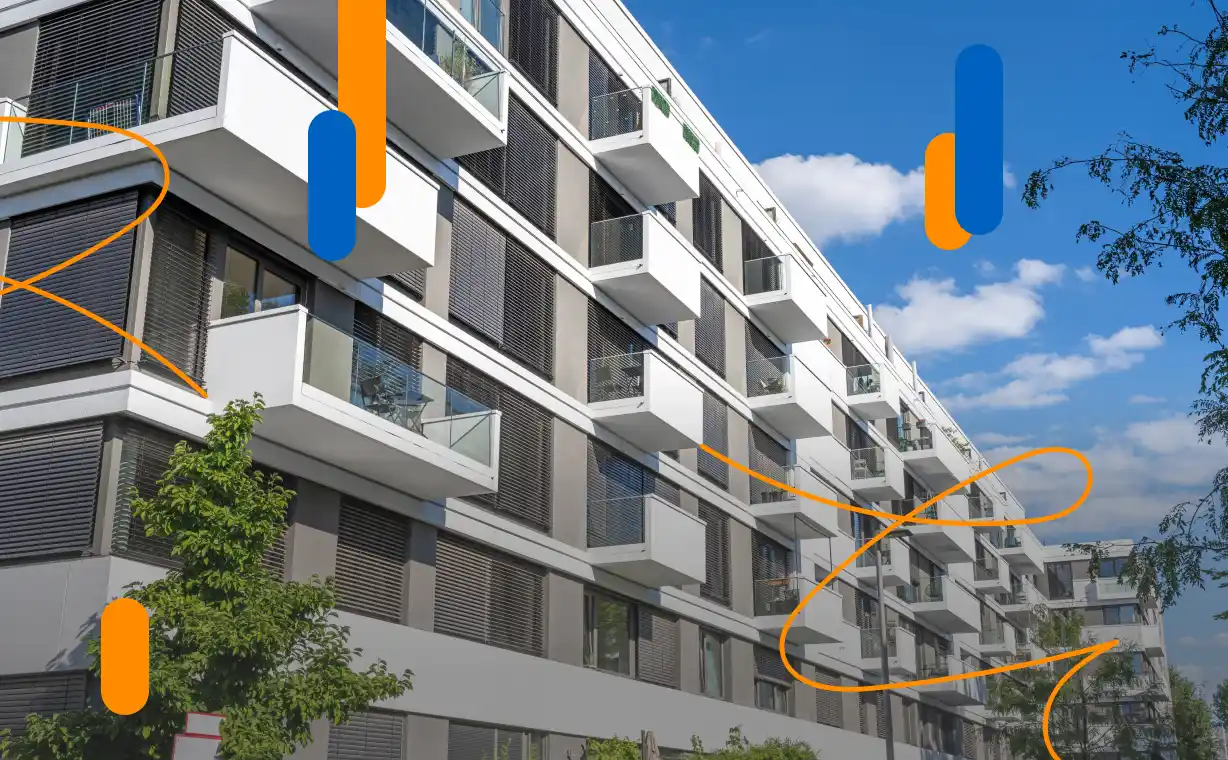 Modern residential building for rent in Spain, linked to digital lease contracts in 2025