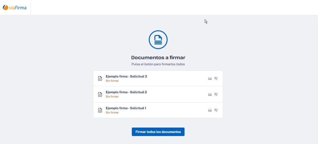 Firmar varios documentos en bloque